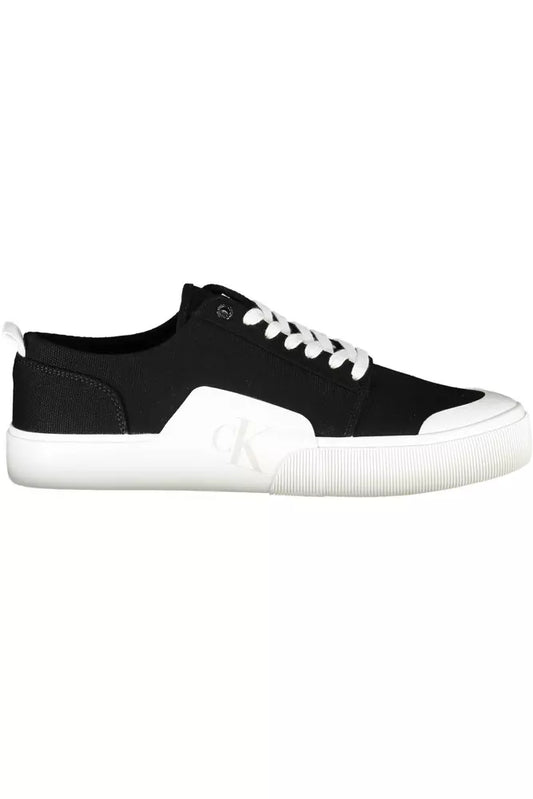 Calvin Klein Black Cotton Men Sneaker