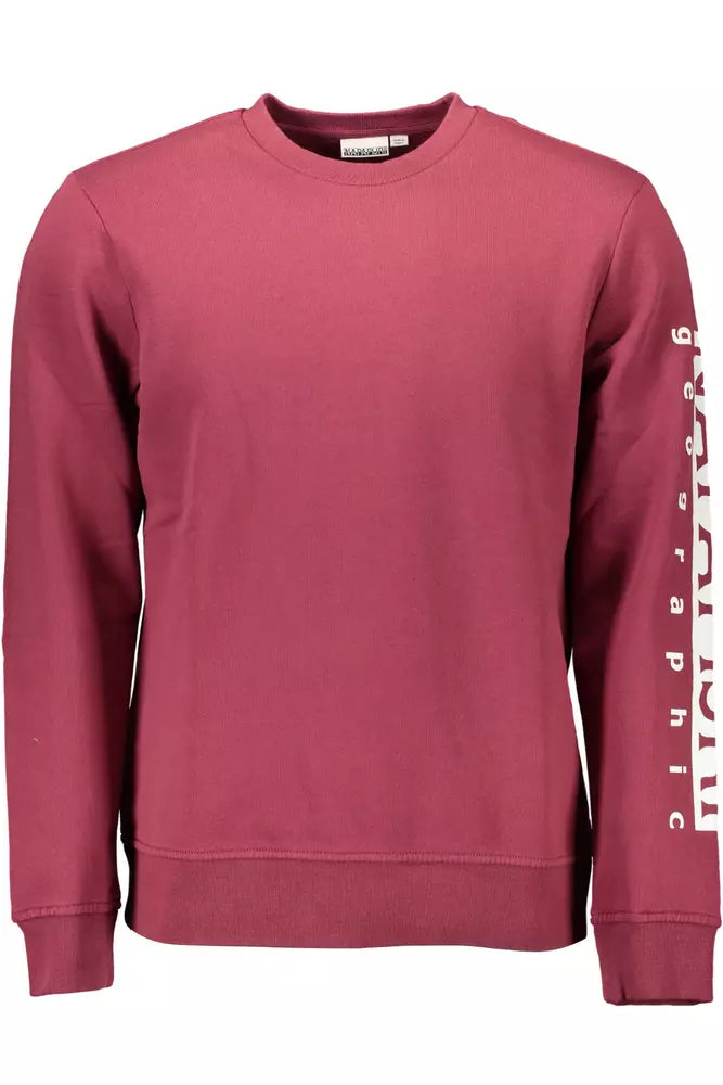 Napapijri Red Cotton Men Sweater