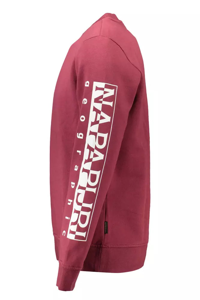 Napapijri Red Cotton Men Sweater