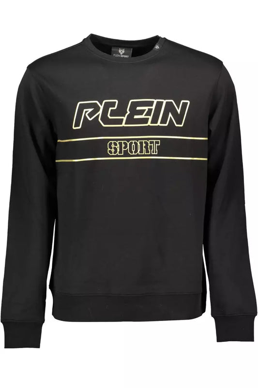 Plein Sport Black Cotton Men Sweater