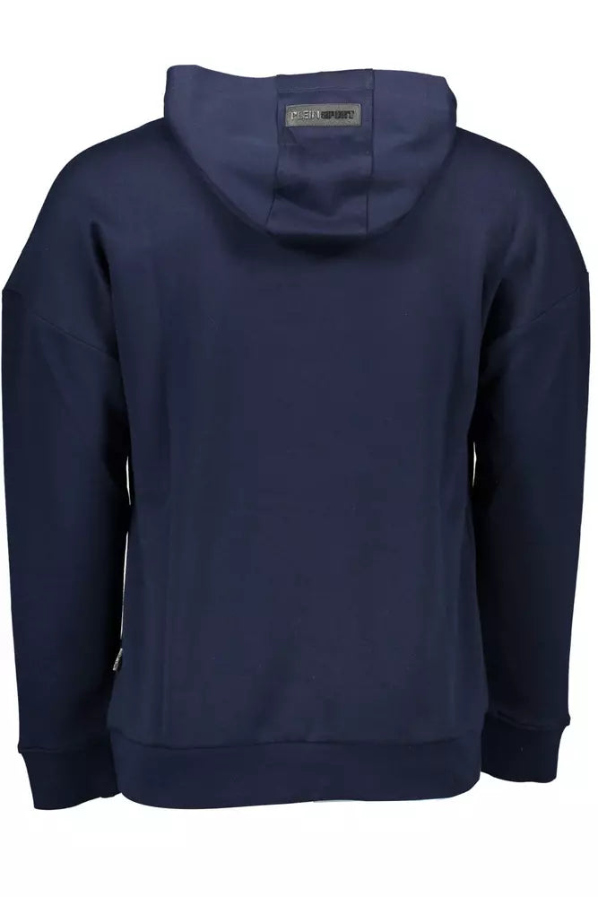 Plein Sport Blue Cotton Men Sweater