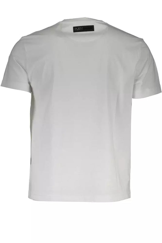 Plein Sport White Cotton Men T-Shirt