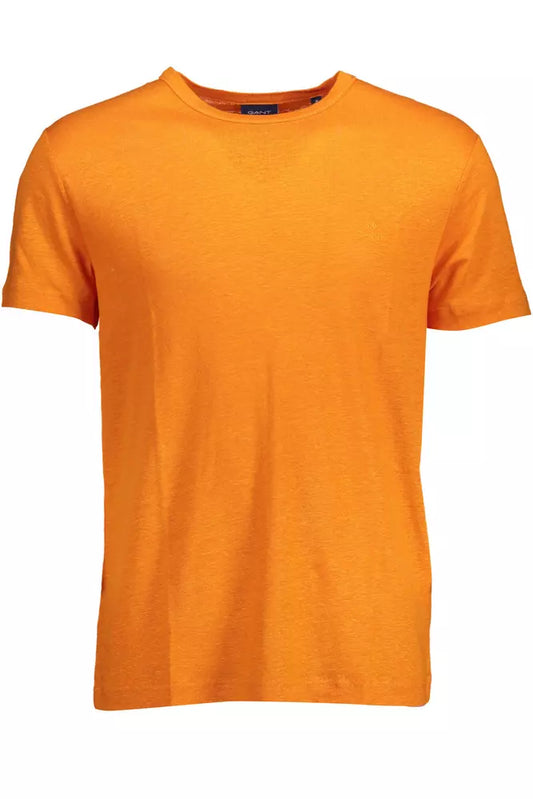 Gant Orange Linen Men T-Shirt