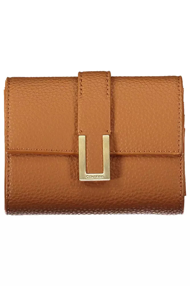 Calvin Klein Brown Polyester Women Wallet