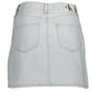 Calvin Klein Light Blue Cotton Women Skirt