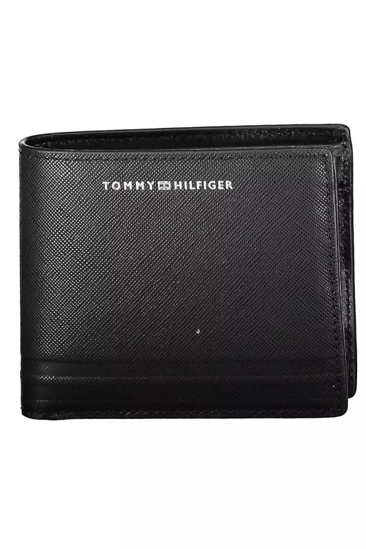 Tommy Hilfiger Black Leather Men Wallet