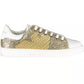 Emporio Armani Gold Polyester Women Sneaker