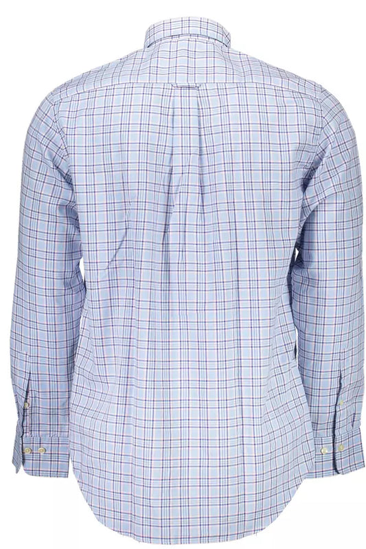 Gant Light Blue Cotton Men Shirt