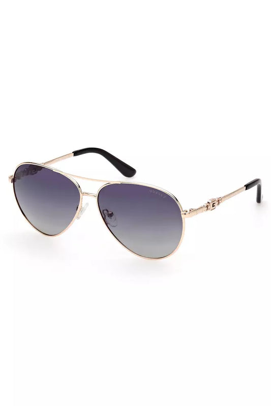 Guess Jeans Chic Teardrop Metal Frame Sunglasses