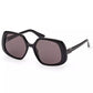 Guess Jeans Chic Black Square Frame Sunglasses