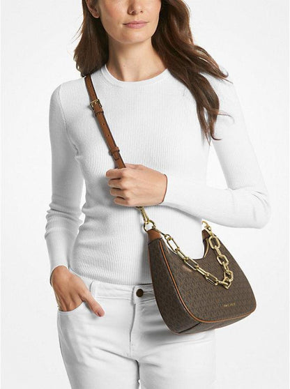 Cora Large Signature Logo Shoulder Bag