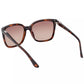 Guess Jeans Chic Brown Square Frame Sunglasses