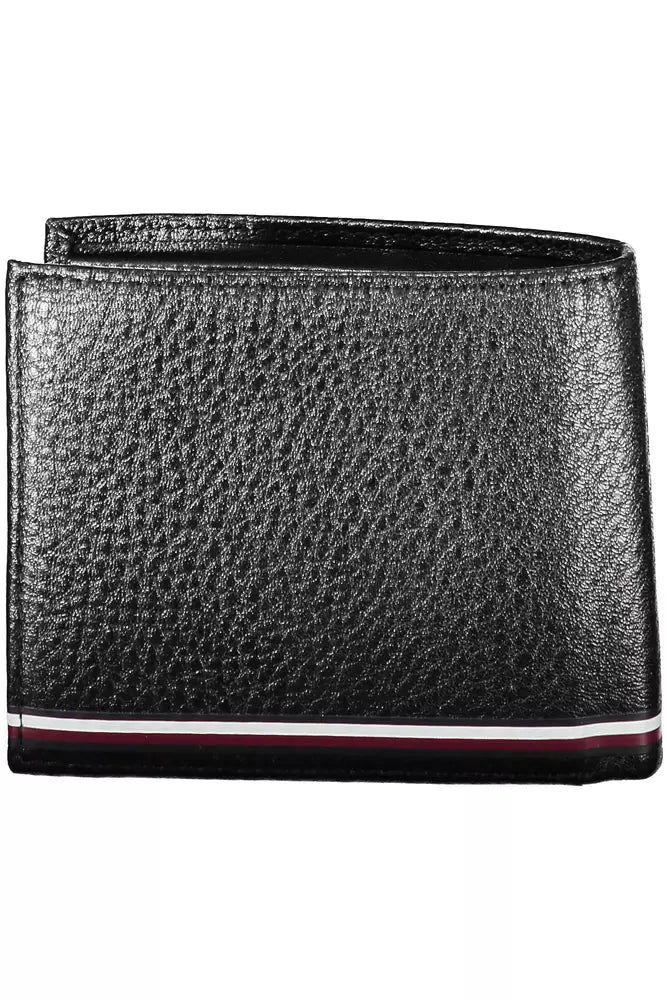 Tommy Hilfiger Black Leather Men Wallet