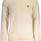 Lyle & Scott Beige Wool Blend Round Neck Sweater