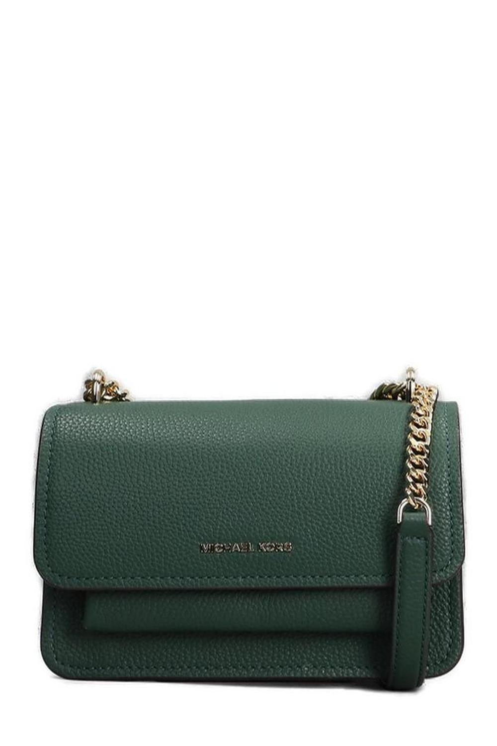 Michael Kors Claire Chain-Linked Foldover Top Crossbody Bag