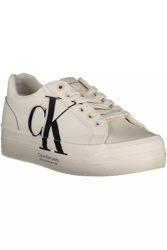 Calvin Klein White Leather Women Sneaker