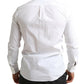 Dolce & Gabbana Elegant White Cotton Martini Dress Shirt