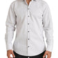 Dolce & Gabbana Elegant White Striped Cotton Dress Shirt