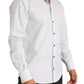 Dolce & Gabbana Elegant White Striped Cotton Dress Shirt