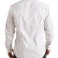 Dolce & Gabbana Elegant White Striped Cotton Dress Shirt