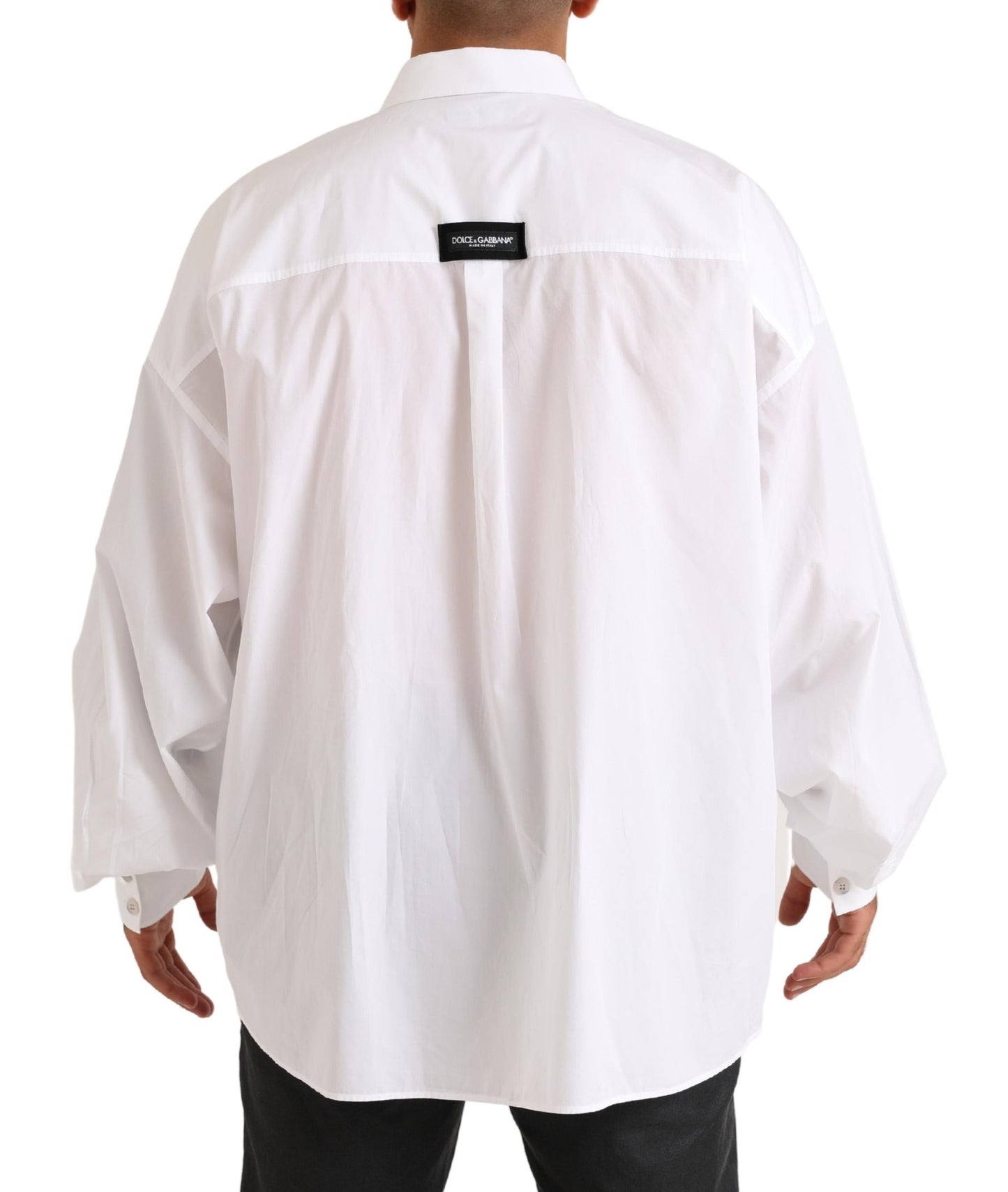 Dolce & Gabbana Elegant White Cotton Formal Shirt