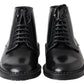 Dolce & Gabbana Elegant Black Leather Men's Boots