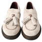 Dolce & Gabbana Elegant Ivory Leather Espadrilles