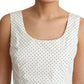 Dolce & Gabbana Elegant Sleeveless A-Line Polka Dotted Dress