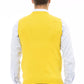 Alpha Studio Yellow Viscose Men Vest