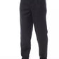 Alpha Studio Gray Wool Men Pant