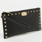 Michael Michael Kors  Leather Studded Logo Wristlet Pouch