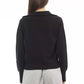 Alpha Studio Black Wool Women Sweater