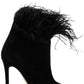 Michael Michael Kors Whitby Feather Trim Ankle Boots