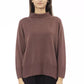 Alpha Studio Brown Merino Wool Women Sweater