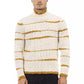 Alpha Studio Beige Alpaca Men Sweater