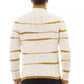 Alpha Studio Beige Alpaca Men Sweater