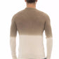 Alpha Studio Beige Alpaca Men Sweater