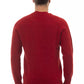 Alpha Studio Red Wool Men Sweater