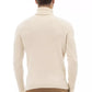 Alpha Studio Beige Alpaca Men Sweater