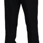 Dolce & Gabbana Elegant Slim Fit Black Dress Trousers