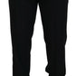 Dolce & Gabbana Elegant Slim Fit Black Dress Trousers