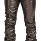 Dolce & Gabbana Metallic Silver Casual Pants