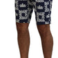 Dolce & Gabbana Casual Crown Print Chinos Shorts