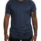 Dolce & Gabbana Elegant Silk Crewneck Blue Tee