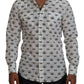 Dolce & Gabbana Slim Fit Crown Print Dress Shirt