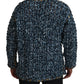 Dolce & Gabbana Elegant Blue V-Neck Cardigan Sweater