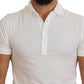 Dolce & Gabbana Elegant White Cotton Blend Polo