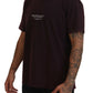 Dolce & Gabbana Elegant Bordeaux Crewneck Tee