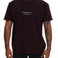 Dolce & Gabbana Elegant Bordeaux Crewneck Tee