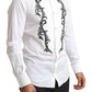 Dolce & Gabbana Italian Designer Slim Fit Tuxedo Shirt